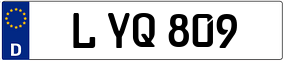 Trailer License Plate